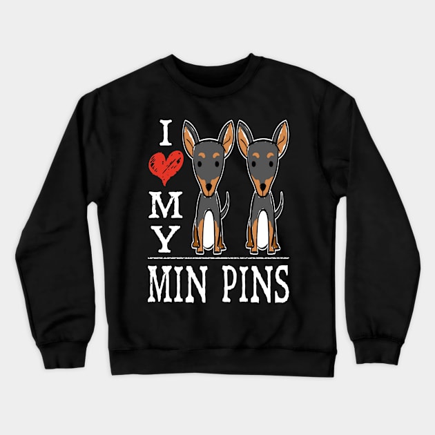 I Love My Min Pins Crewneck Sweatshirt by pa2rok